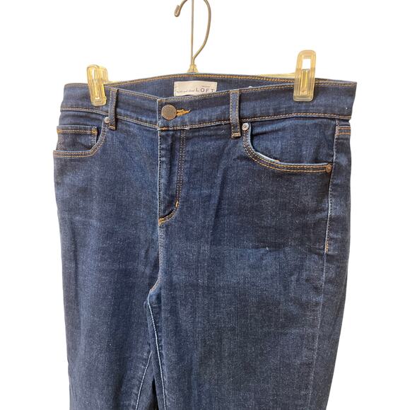 Ann Taylor Loft Jeggings Women’s 10/30 Dark Wash Skinny Stretch Jeans Comfy - Picture 2 of 6